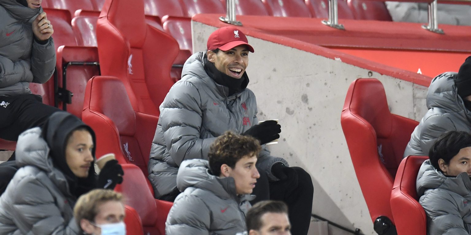 Liverpool fans react as Virgil van Dijk’s injury recovery continues
