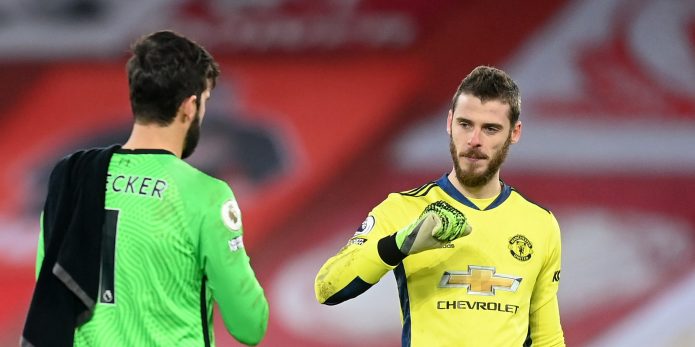 Liverpool fans show appreciation for David De Gea after message to Alisson