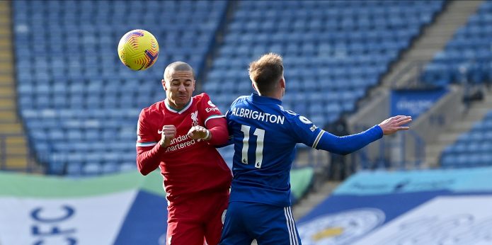 Liverpool fans slaughter Thiago after poor performance in Leicester defeat