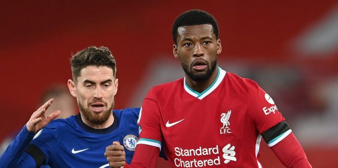 Gini Wijnaldum singled out by Jamie Carragher after Chelsea defeat