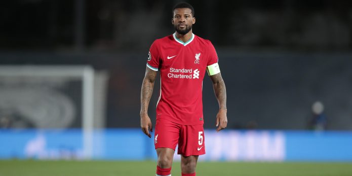 Graeme Souness claims Liverpool players can be annoyed with Gini Wijnaldum