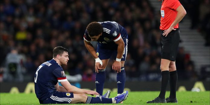 Virals: Liverpool defender Andy Robertson suffers injury scare
