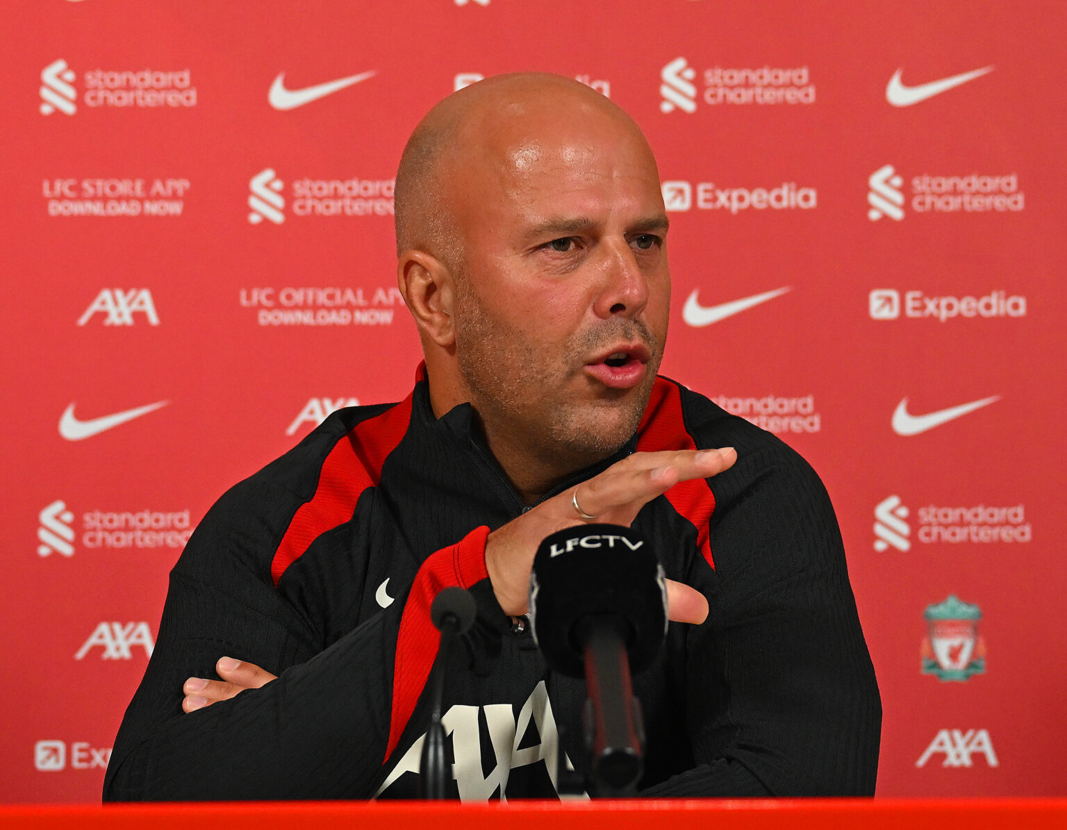 Arne Slot pictured after becoming Liverpool head coach