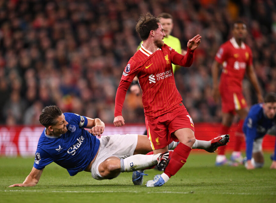 Liverpool vs Everton: Tarkowski horror tackle and disgraceful refereeing