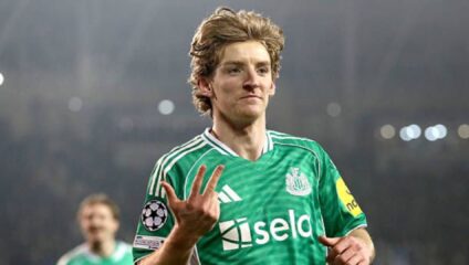 Anthony Gordon sends clear message to Liverpool after historic Champions League night
