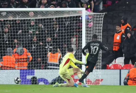 Report: Liverpool 0-2 PSG as Ousmane Dembele double breaks Reds hearts at Anfield