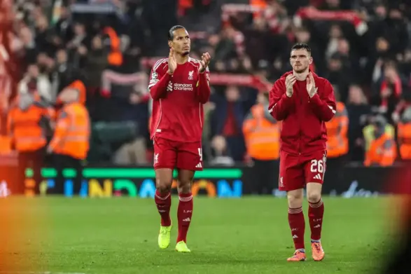 Virgil van Dijk sends classy message to Mo Salah and Andy Robertson after Liverpool exit