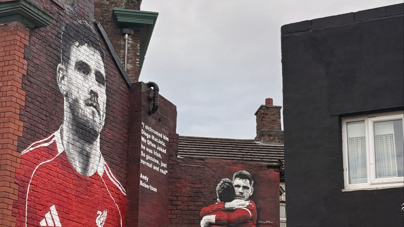 Liverpool legend Andy Robertson immortalised near Anfield with beautiful nod to former teammate
