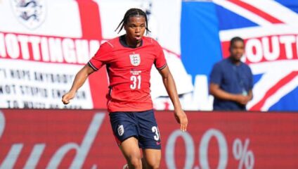 Rio Ngumoha Andoni Iraola: Rio Ngumoha playing for England