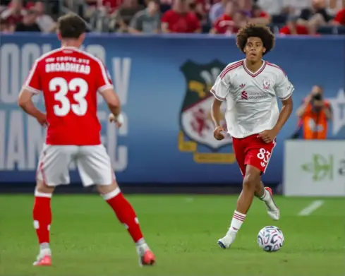 The 18-year-old preseason star not allowed to play for Liverpool this season