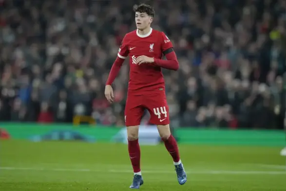 Watch: Luke Chambers opens the scoring for Liverpool vs Leeds United
