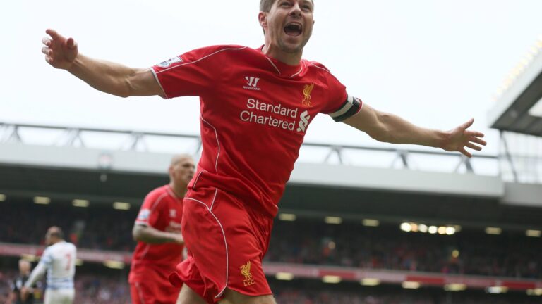 Liverpool’s Jonjo Shelvey pays tribute to Steven Gerrard