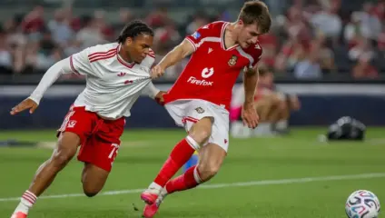 Rio Ngumoha in Liverpool action against Wrexham