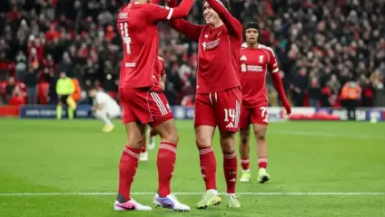 Chiesa Liverpool: Federico Chiesa celebrating in a Liverpool kit during a match